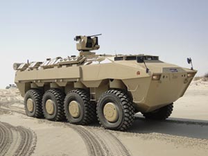 PARS 8X8 armored vehicle using special VVR400-LSM8-HC-AC